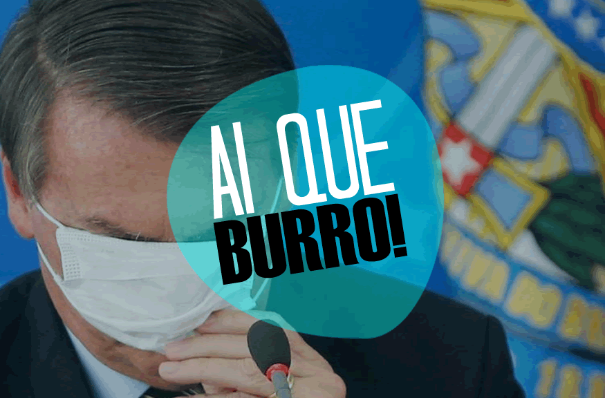 O dia em que Bolsonaro se atrapalhou ao usar uma máscara