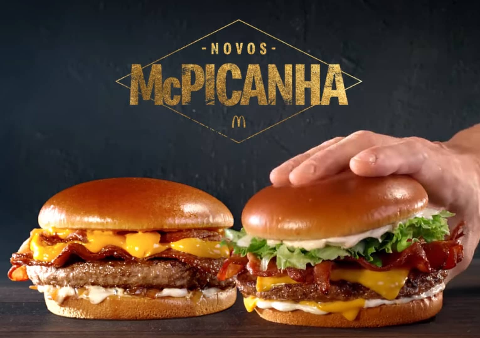 Hamburgers de picanha do Mc Donalds